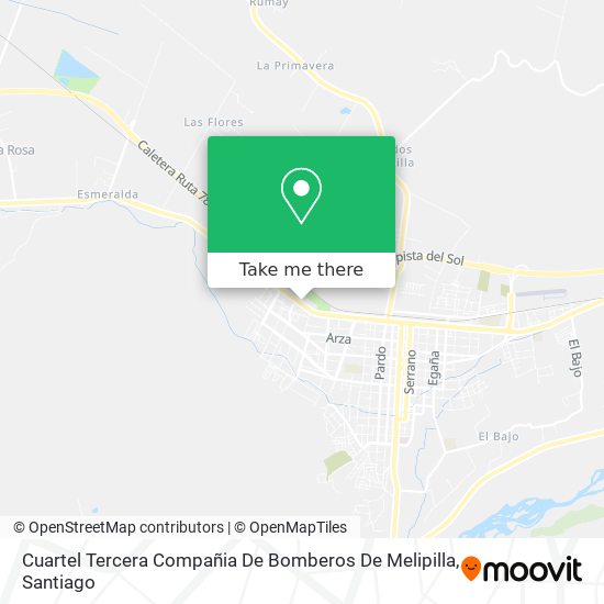 Cuartel Tercera Compañia De Bomberos De Melipilla map
