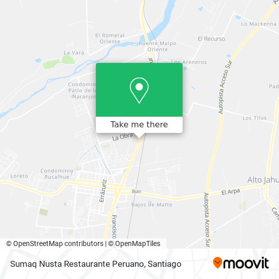 Sumaq Nusta Restaurante Peruano map