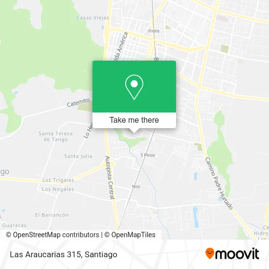 Las Araucarias 315 map