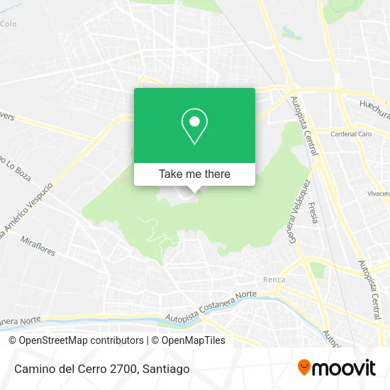 Camino del Cerro 2700 map