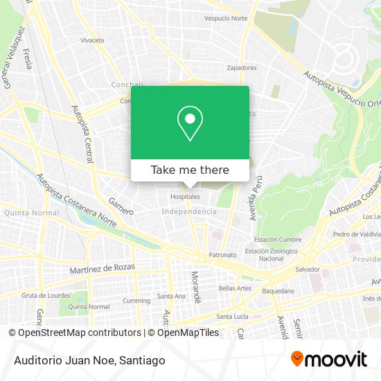 Auditorio Juan Noe map