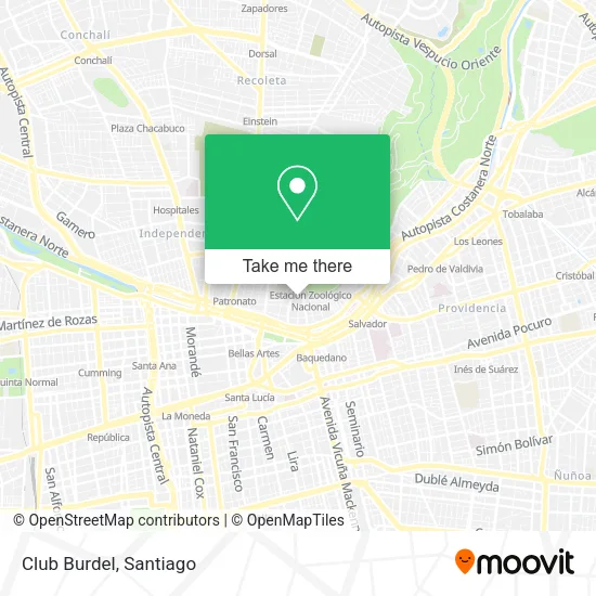 Club Burdel map