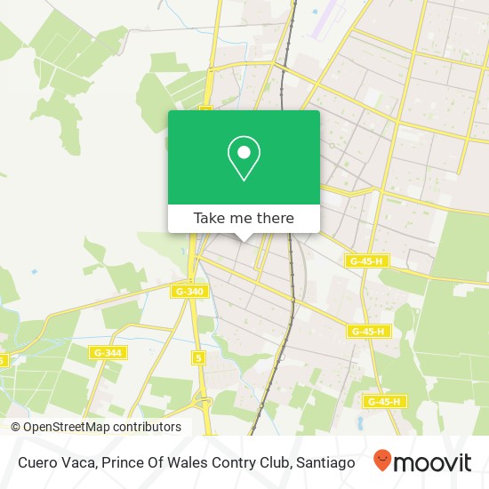 Cuero Vaca, Prince Of Wales Contry Club map