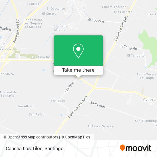 Cancha Los Tilos map