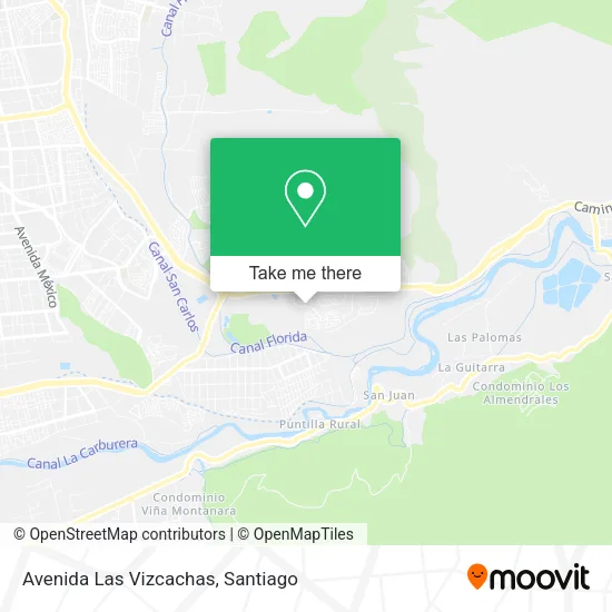 Avenida Las Vizcachas map