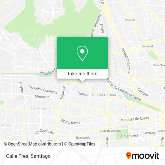 Calle Tres map
