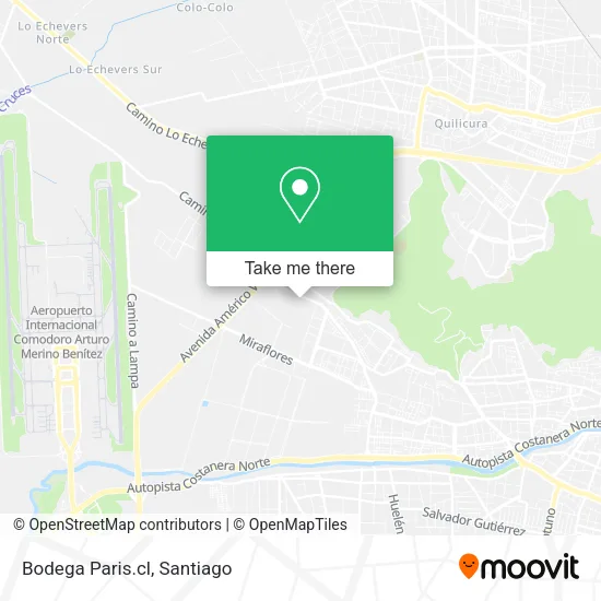 Bodega Paris.cl map