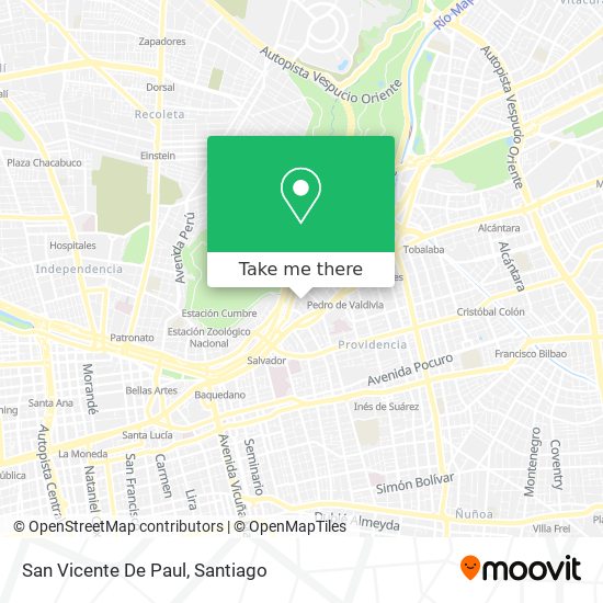 San Vicente De Paul map