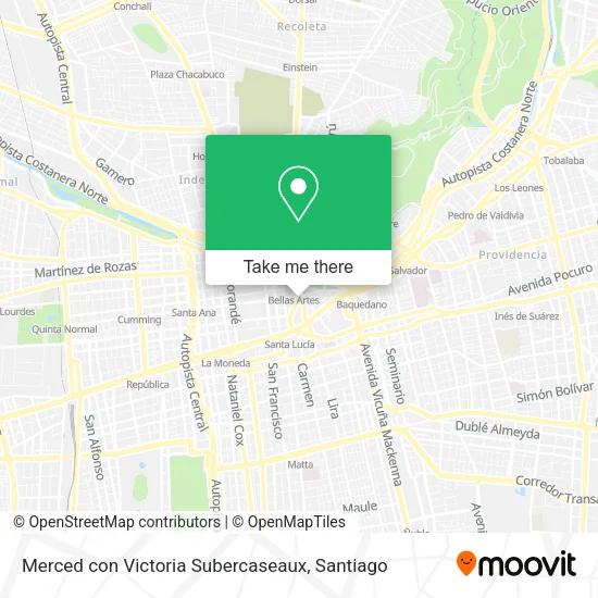 Merced con Victoria Subercaseaux map