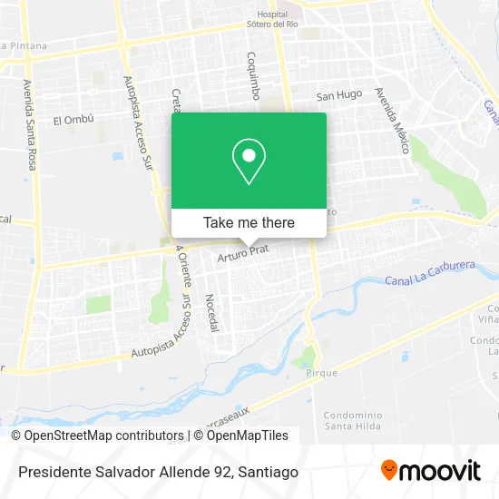 Presidente Salvador Allende 92 map