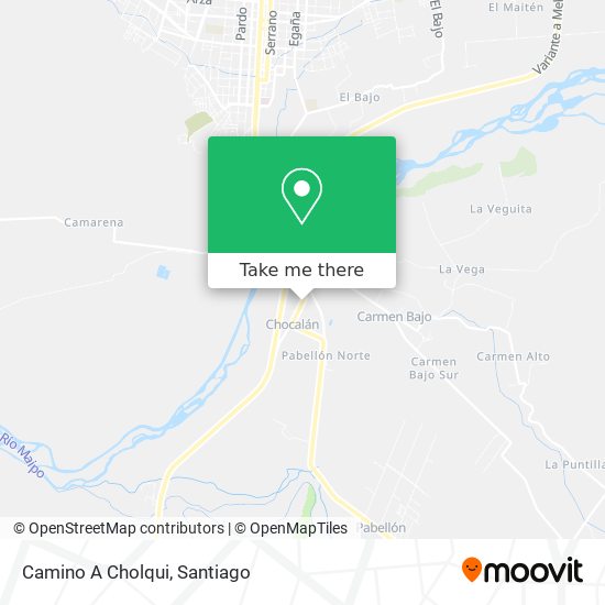 Camino A Cholqui map