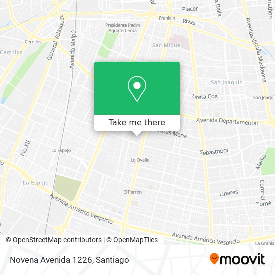 Novena Avenida 1226 map