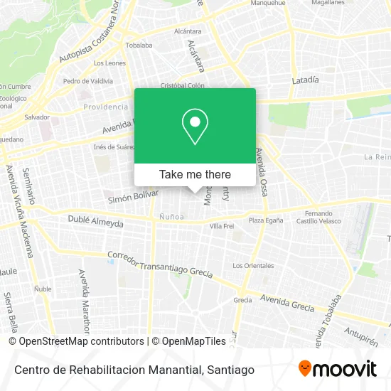 Centro de Rehabilitacion Manantial map
