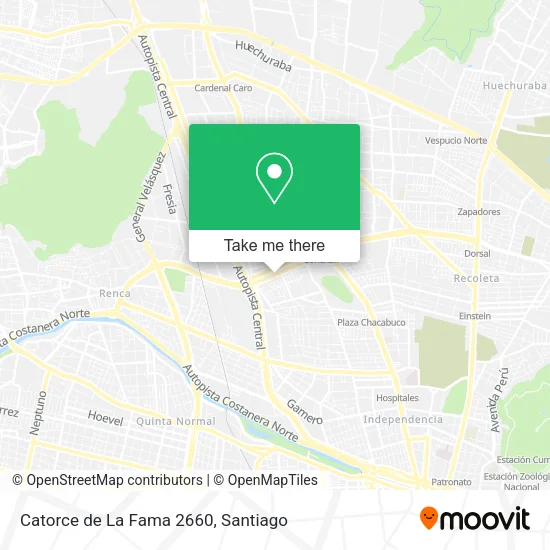 Catorce de La Fama 2660 map