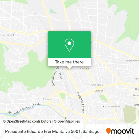 Presidente Eduardo Frei Montalva 5001 map