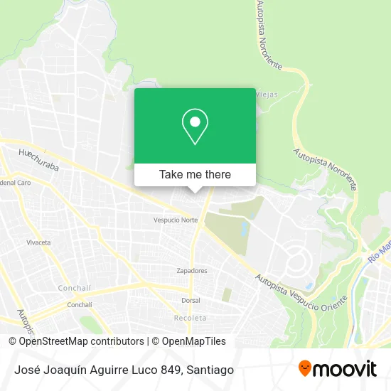 José Joaquín Aguirre Luco 849 map