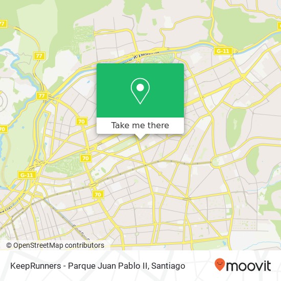 Mapa de KeepRunners - Parque Juan Pablo II