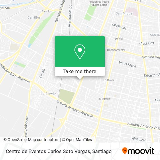 Centro de Eventos Carlos Soto Vargas map