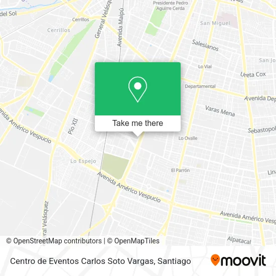 Centro de Eventos Carlos Soto Vargas map