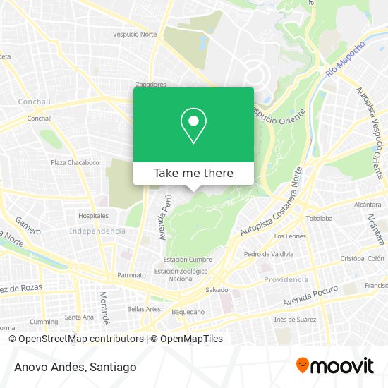 Anovo Andes map