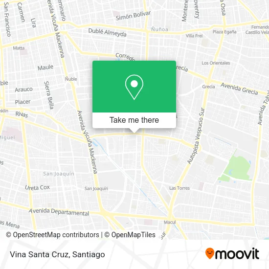 Vina Santa Cruz map