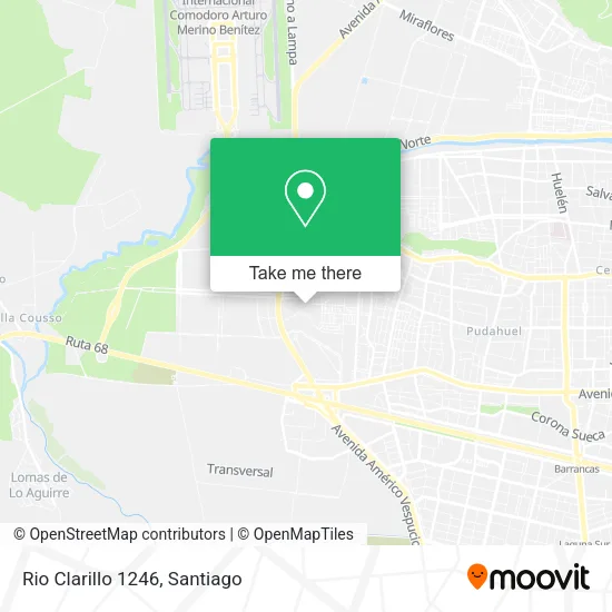 Rio Clarillo 1246 map