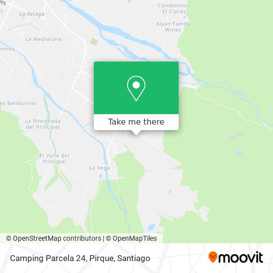 Camping Parcela 24, Pirque map