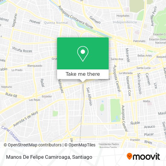 Mapa de Manos De Felipe Camiroaga