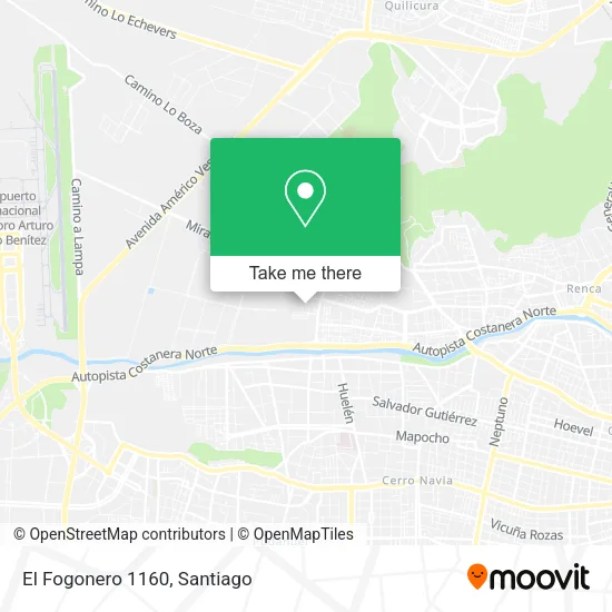 El Fogonero 1160 map