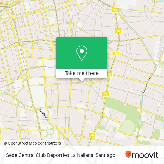 Sede Central Club Deportivo La Italiana map