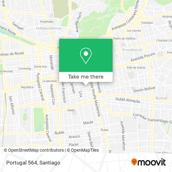 Mapa de Portugal 564