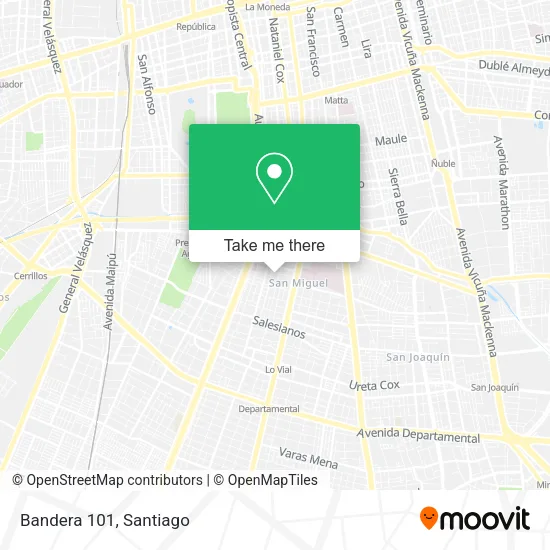 Bandera 101 map