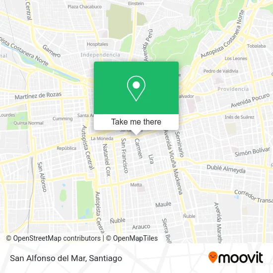 San Alfonso del Mar map
