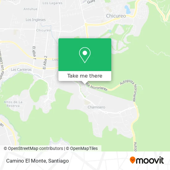 Camino El Monte map