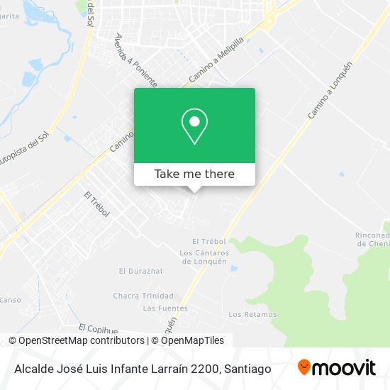 Alcalde José Luis Infante Larraín 2200 map