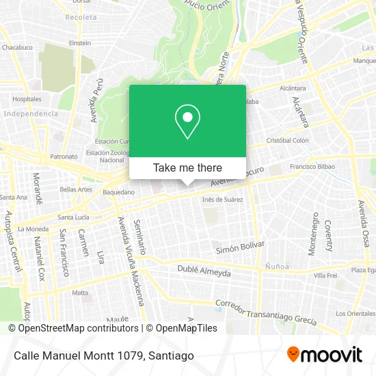 Mapa de Calle Manuel Montt 1079