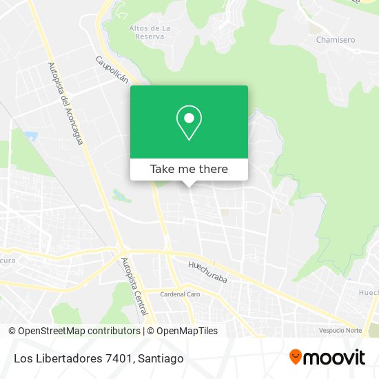 Los Libertadores 7401 map