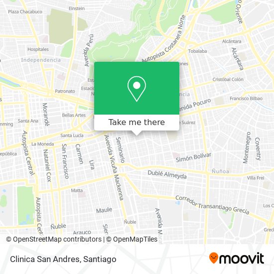 Clinica San Andres map