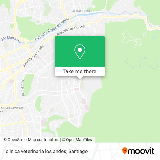 clinica veterinaria los andes map