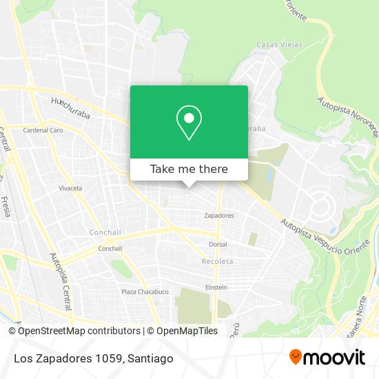 Los Zapadores 1059 map