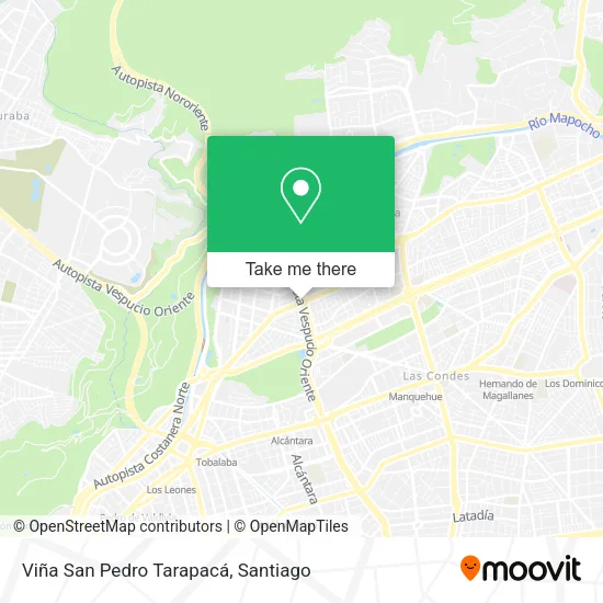 Viña San Pedro Tarapacá map