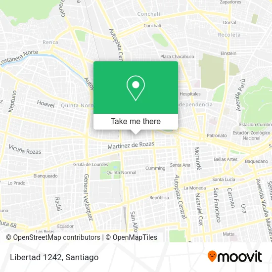 Libertad 1242 map