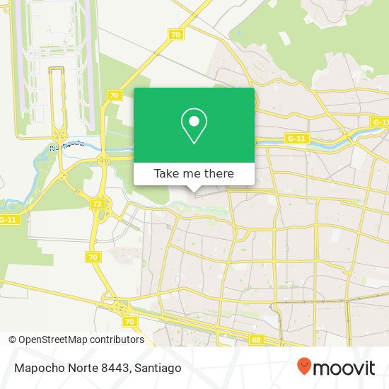 Mapocho Norte 8443 map