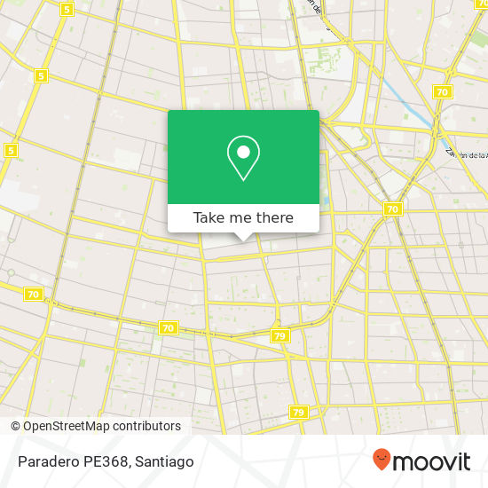 Paradero PE368 map