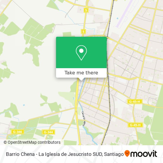 Barrio Chena - La Iglesia de Jesucristo SUD map