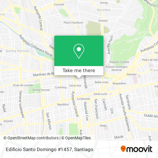 Mapa de Edificio Santo Domingo #1457