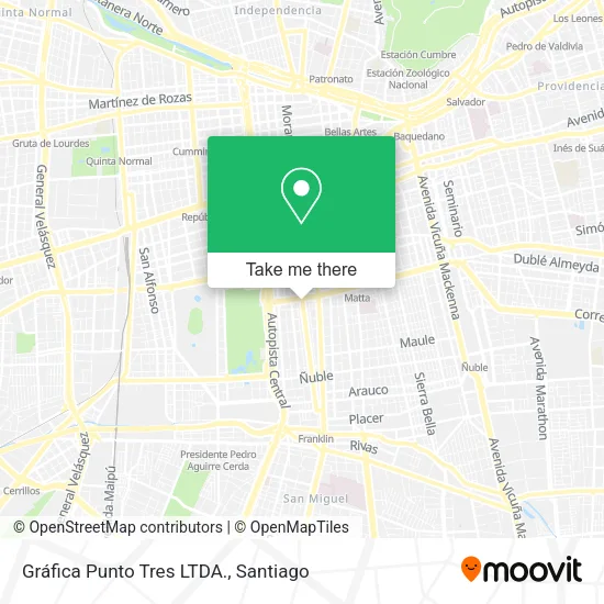 Gráfica Punto Tres LTDA. map