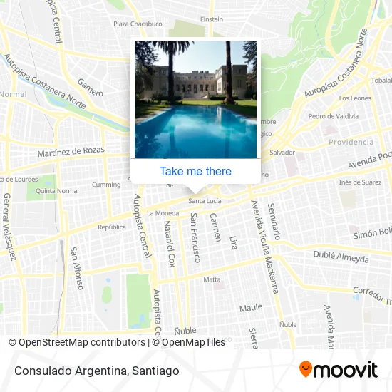 Consulado Argentina map