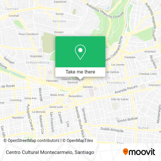 Centro Cultural Montecarmelo map