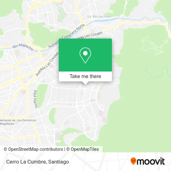 Cerro La Cumbre map